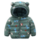 Winter Baby Toddler Animal Dinosaur Pattern Polka Dots Stars Print Coat