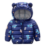 Winter Baby Toddler Animal Dinosaur Pattern Polka Dots Stars Print Coat