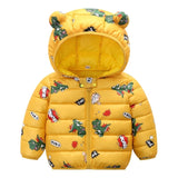 Winter Baby Toddler Animal Dinosaur Pattern Polka Dots Stars Print Coat