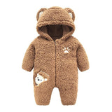 New Autumn and Winter Baby Romper Trendy Bear Design Long-sleeve Jumpsuit