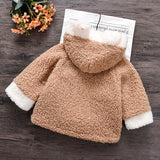 Winter Baby Toddler Boy Girl Fluff Animal Raccoon Hooded Coat Jackets