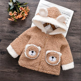 Winter Baby Toddler Boy Girl Fluff Animal Raccoon Hooded Coat Jackets