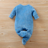 Autumn Baby Dinosaur Fleece Jumpsuit Cute Baby Rompers