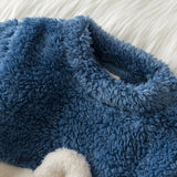 Spring Baby Polar Bear Fleece Jumpsuit Rompers