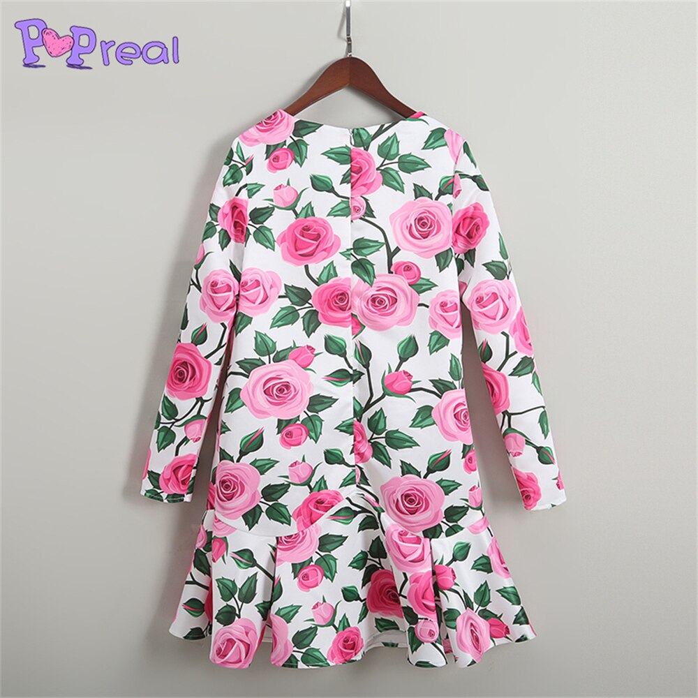 Family Matching Flowers Print Parent Child Dress