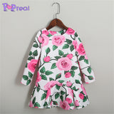 Family Matching Flowers Print Parent Child Dress