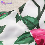 Family Matching Flowers Print Parent Child Dress