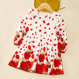 Family Matching Fashion V-Neck Mom And Daughter Dresses