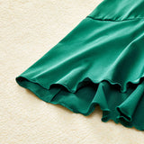 Family Matching Mom Daughter Parent-Child Solid Dresses