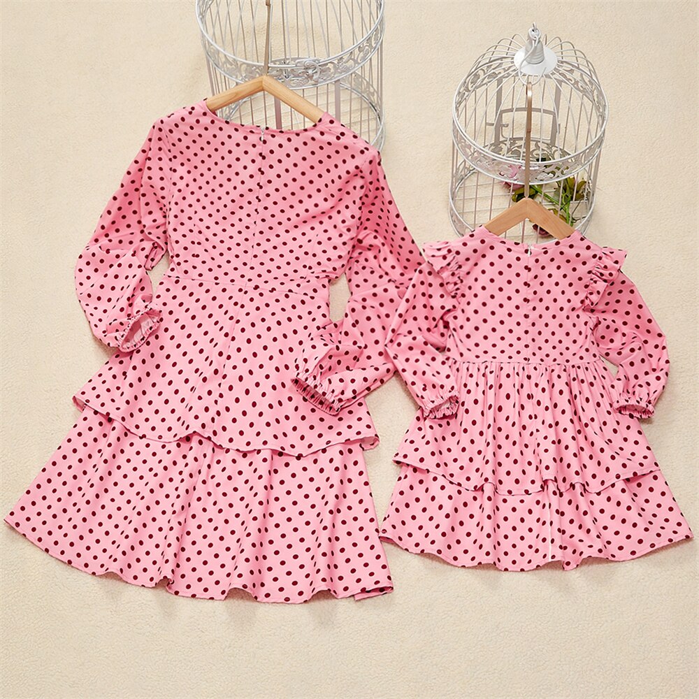 Family Matching Mom And Daughter Parent-Child Dresses