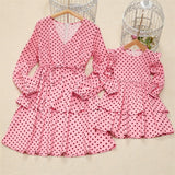 Family Matching Mom And Daughter Parent-Child Dresses