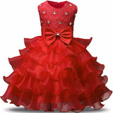 Girls Princess Birthday Wedding Evening Dresses Christmas Party Costume 0-8T - honeylives