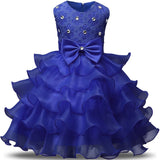 Girls Princess Birthday Wedding Evening Dresses Christmas Party Costume 0-8T - honeylives