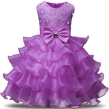 Girls Princess Birthday Wedding Evening Dresses Christmas Party Costume 0-8T - honeylives