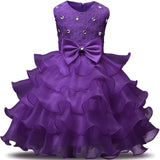 Girls Princess Birthday Wedding Evening Dresses Christmas Party Costume 0-8T - honeylives