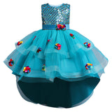 Kid Girl Princess Party Wedding Lace Flower Birthday Dresses