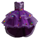 Kid Girl Princess Party Wedding Lace Flower Birthday Dresses