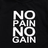 Kid Baby Boy Outfits  No Pain No Gain  2pcs Set