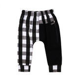 Kid Baby Boy Fashion Plaid Panty Harem Pants Trousers