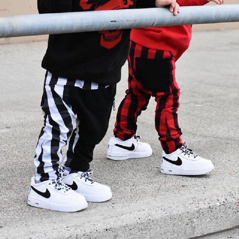 Kid Baby Boy Fashion Plaid Panty Harem Pants Trousers