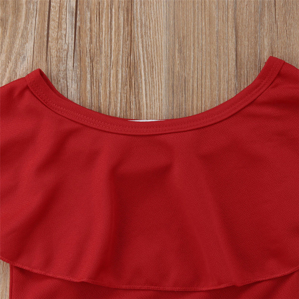 Kid Baby Girl Flower Headband Outfit 3 Pcs Sets