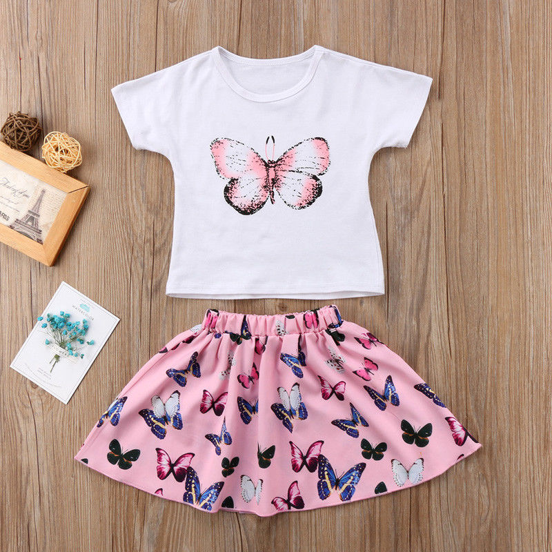 Kid Baby Girl Set Summer Mini Flower Sets 2pcs