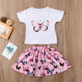 Kid Baby Girl Set Summer Mini Flower Sets 2pcs