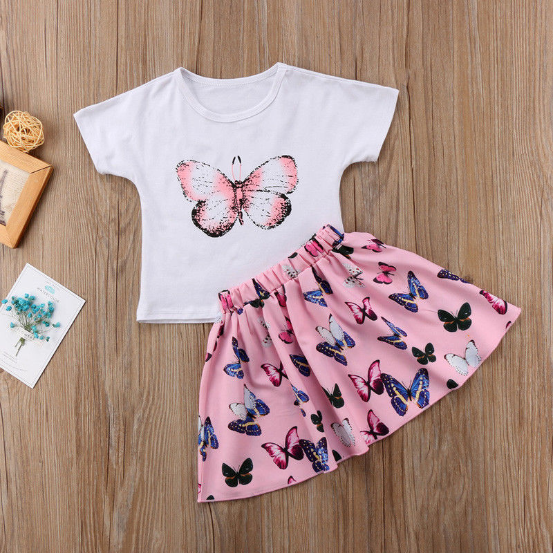Kid Baby Girl Set Summer Mini Flower Sets 2pcs