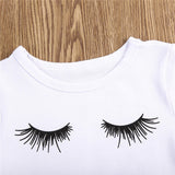 Kid Baby Girl Eyelash Casual Outfits 2 Pcs Sets