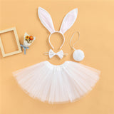 Kid Girl Cute Photography Easter Rabbit Tutu Skirts 2 Pcs