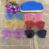Kid Baby Luxury Cat Eye Sunglasses Toddler Sun Glasses