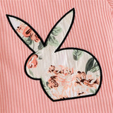 Baby Girl Easter Set Rabbit Bow Ruffle Bodysuit Romper
