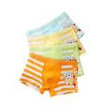 Kid Soft Cotton Boxers Underwear Shorts Cute Breathable 4 Pieces/Lot