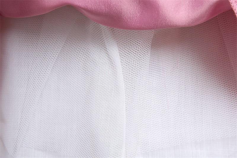 Kid Girl Princess Party Wedding Lace Flower Birthday Dresses