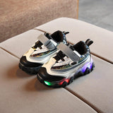 Boy Girl Glowing Luminous Led Light Up Breathable Sneakers Shoes