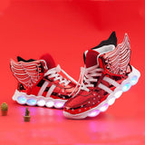 Boy Girl Non-slip Glowing Sneakers Led Light Up Shoes