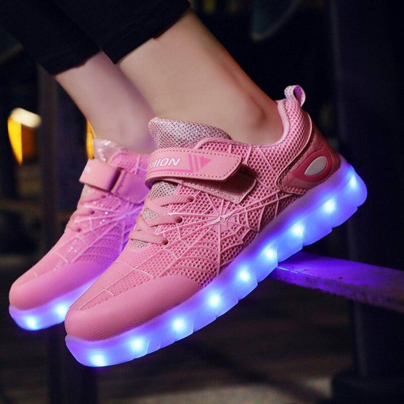 Boys Girls Led Light Up Casual Shoes