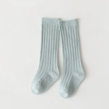 Kids Baby Cotton Breathable Stripe Soft  Knee High Long Socks