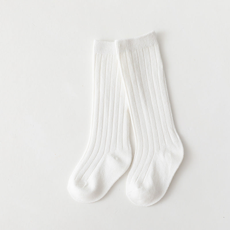 Kids Baby Cotton Breathable Stripe Soft  Knee High Long Socks