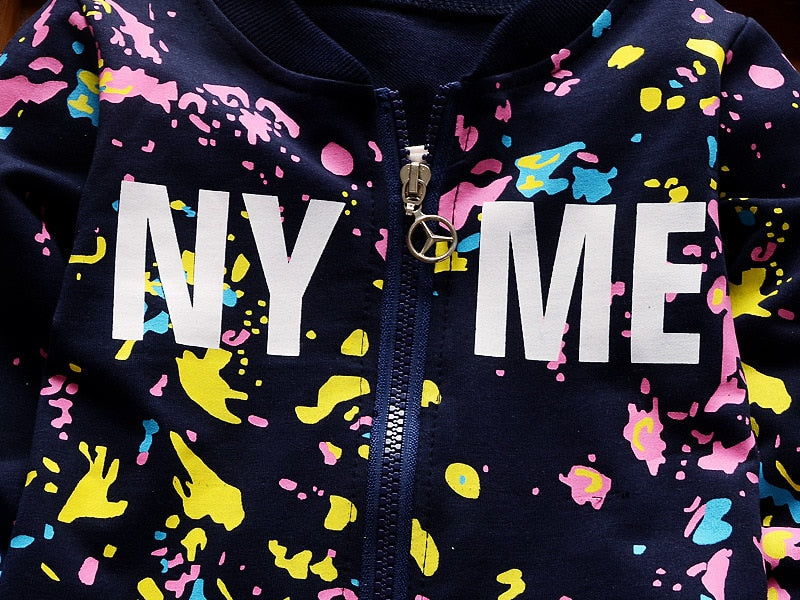 Baby Jungen Mädchen Druck Tinte Anzüge 2 Teile/sätze Trainingsanzüge