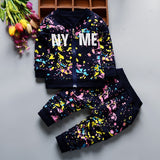 Baby Jungen Mädchen Druck Tinte Anzüge 2 Teile/sätze Trainingsanzüge
