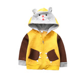 Kid Baby Girl Bunny Zipper Dinosaur Cartoon Coat