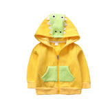 Kid Baby Girl Bunny Zipper Dinosaur Cartoon Coat