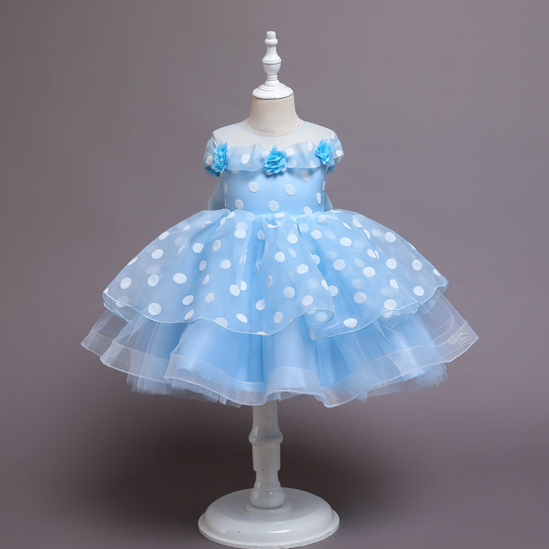 Kid Baby Girl Princess Party Flower Elegant Wedding Birthday Gown Dresses