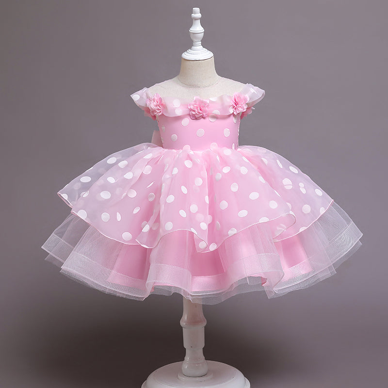 Kid Baby Girl Princess Party Flower Elegant Wedding Birthday Gown Dresses