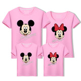 Family Matching Outfit Mickey Minnie Mouse Summer T-Shirt Tops