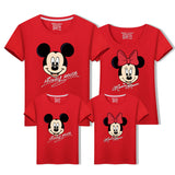 Family Matching Outfit Mickey Minnie Mouse Summer T-Shirt Tops