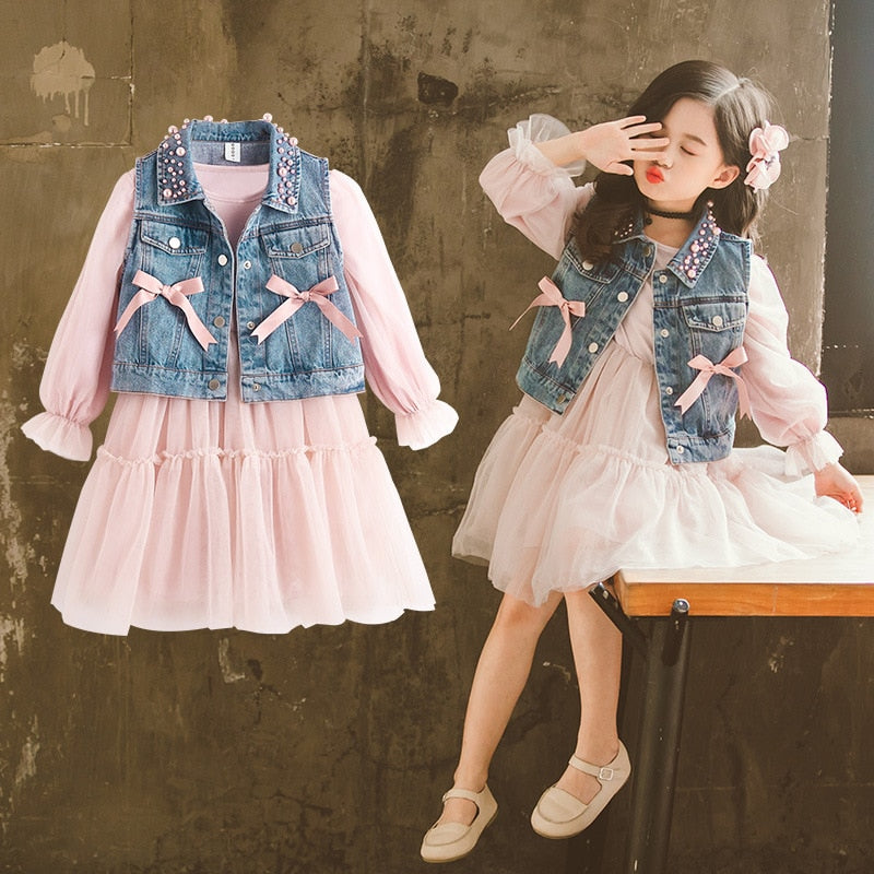 Girls Clothing Kids Dresses Casual Princess Teenagers For Girls 3-10 Years