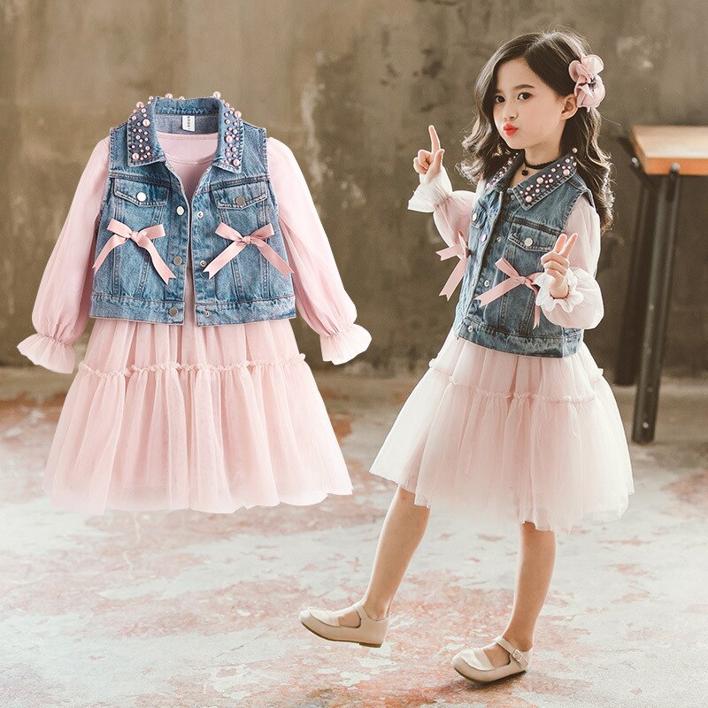 Girls Clothing Kids Dresses Casual Princess Teenagers For Girls 3-10 Years