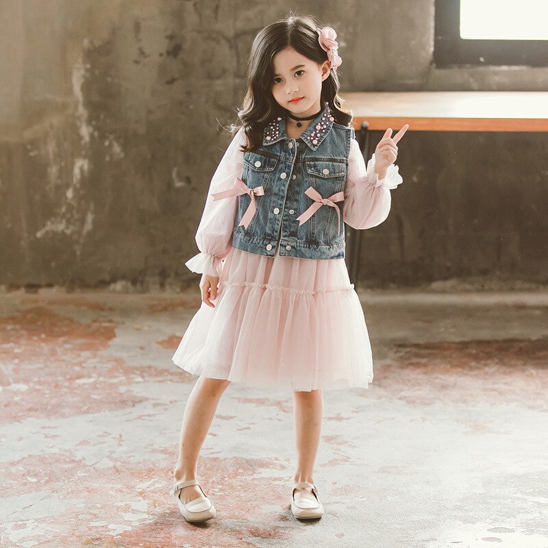 Girls Clothing Kids Dresses Casual Princess Teenagers For Girls 3-10 Years
